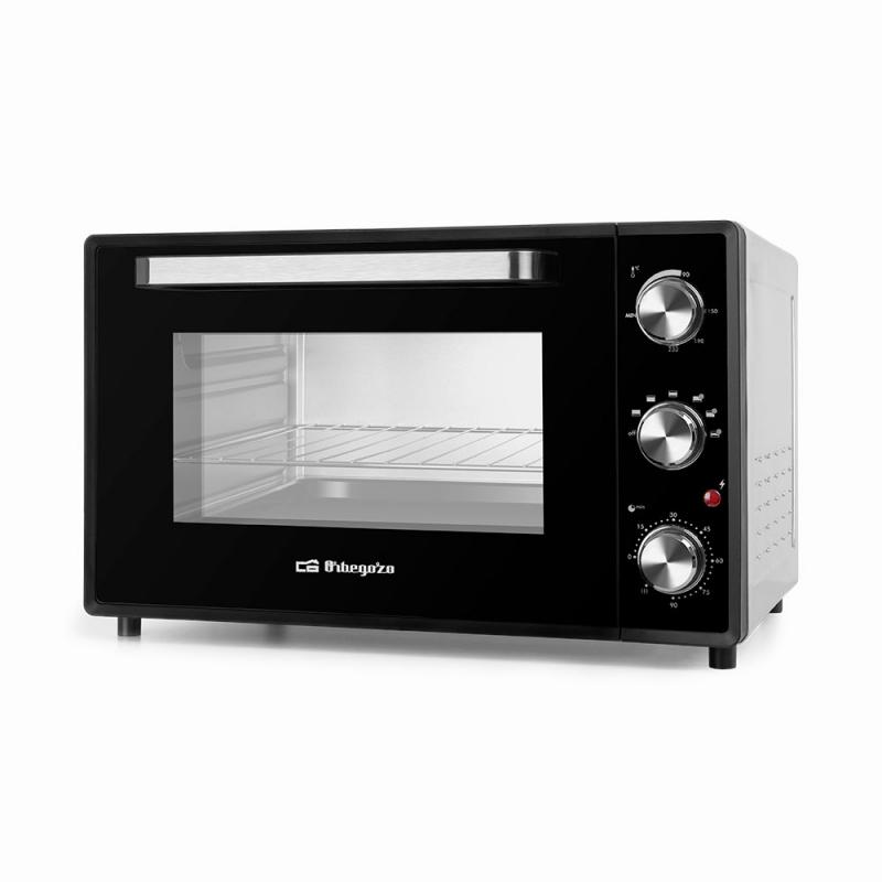 Orbegozo HOT 606 Horno de Conveccion Multifuncion - Potencia 2000W - Capacidad 60L - Temporizador 60min - Luz Interior - Selecto