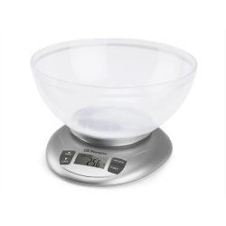 Orbegozo PC 2017 Bascula de Cocina Digital - Precision y Versatilidad en tus Recetas - Capacidad 3.5kg - BOL Transparente - Func