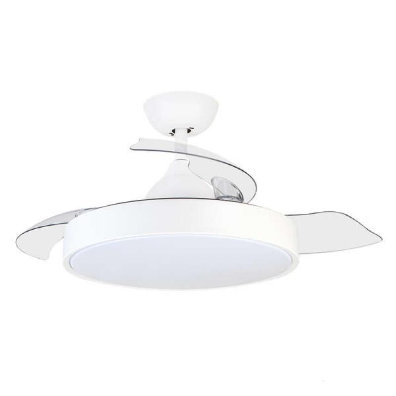 Orbegozo CP 119105 Ventilador de Techo Elegance - Potente Motor DC - Aspas Retractiles - Luz LED con 3 Temperaturas - Mando a Di