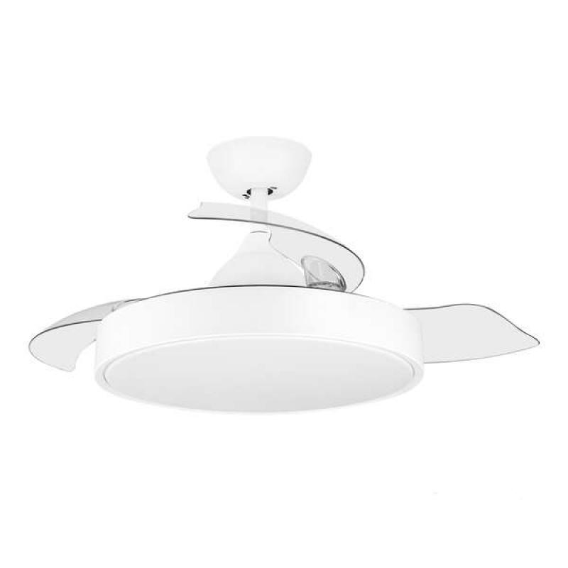 Orbegozo CP 120092 Ventilador de Techo Elegance - Potente Motor DC - Aspas Retractiles - Luz LED - Mando a Distancia - Sistema R