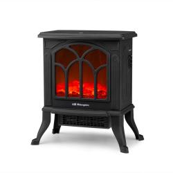 Orbegozo CM 9020 Chimenea Electrica Elegance - Efecto Fuego Real - Calefactor Ceramico - Termostato Regulable - Diseño Tradicion