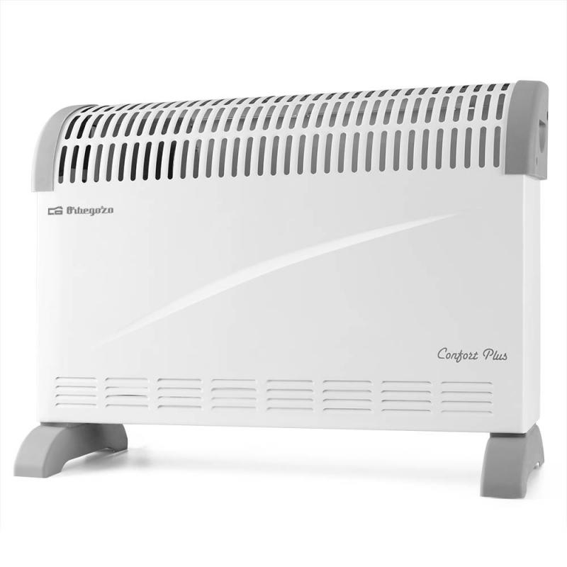 Orbegozo CV 2300 B Convector Calor Homogeneo - Potencia 2000W - 3 Niveles de Potencia - Termostato Regulable - Proteccion contra