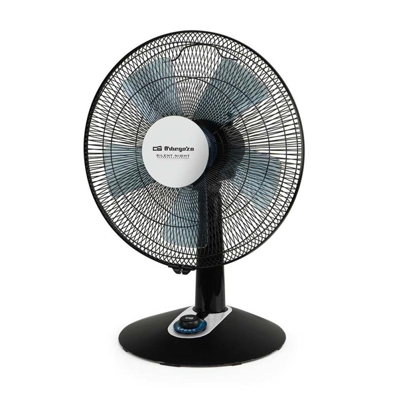 Orbegozo TF 0139 Ventilador de Sobremesa Elegante y Potente - Potencia 45W - 2 Velocidades + Turbo + Silent - Diametro 35cm - Di