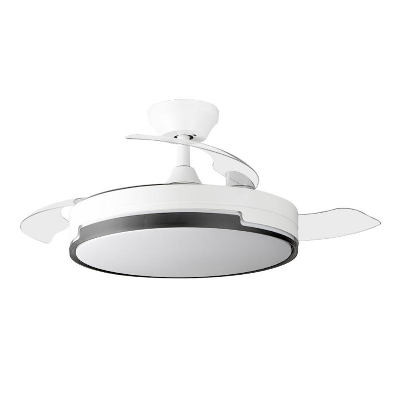 Orbegozo CP 134105 Ventilador de Techo Elegance Eficiente y Silencioso - Aspas Retractiles - Motor DC - Luz LED - Mando a Distan