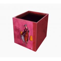 Pictura Gaëlle Boissonnard Caja Portalapices - 8.5x8.5x10.5cm - Diseño Artistico y Colorido - Ideal para Organizar Tus Lapices