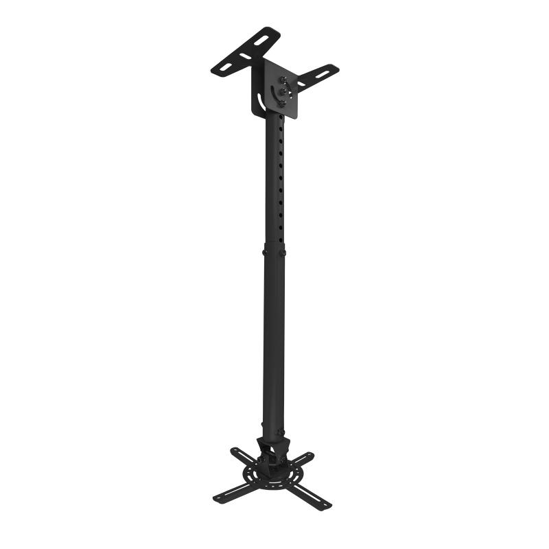 Tooq Soporte de Techo para Proyector - Inclinable y Giratorio - Apto para Techos Inclinados - Peso Max 20Kg - Color Negro