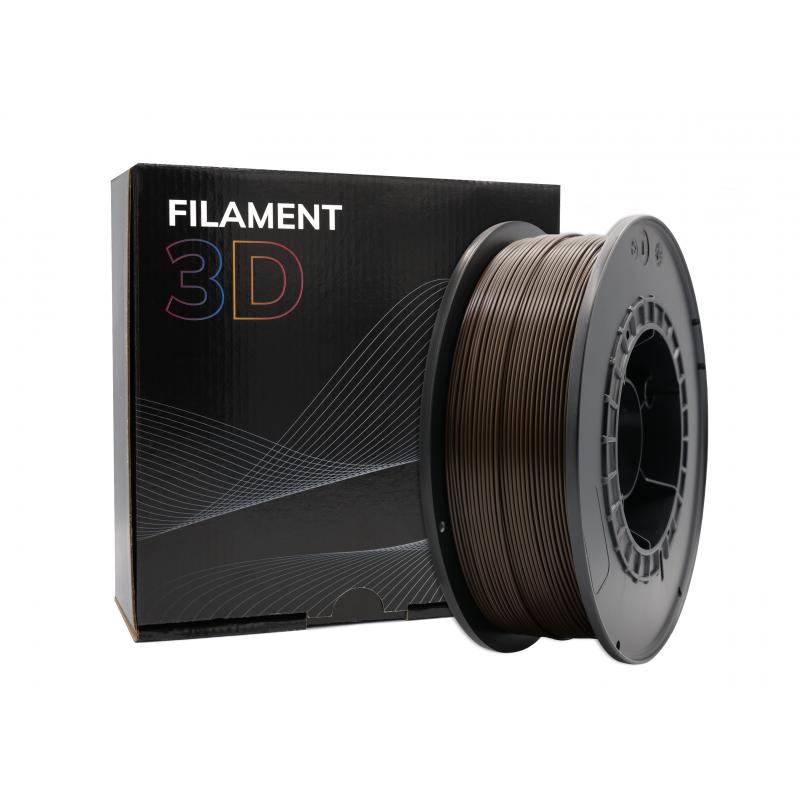 Filamento 3D PLA - Diametro 1.75mm - Bobina 1kg - Color Ebano