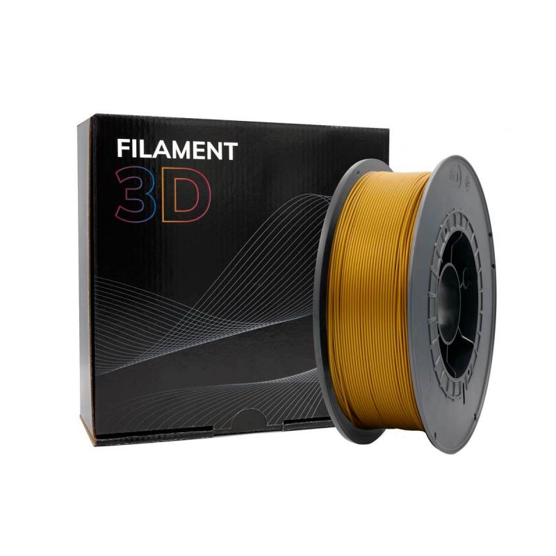 Filamento 3D PLA - Diametro 1.75mm - Bobina 1kg - Color Oro