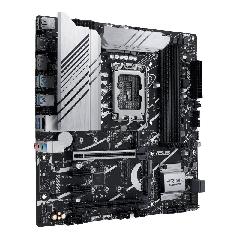 Asus Prime Z790M-PLUS D4 Placa Base Intel 1700 - HDMI, DisplayPort, PCIe 4.0, M2, 4x Sata III, USB 2.0, 3.2, USB-C, RJ-45