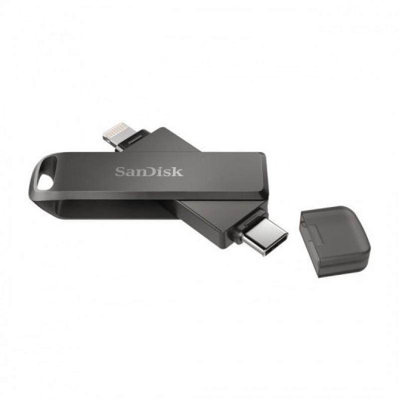 Sandisk IXpand Luxe Memoria USB-C y Lightning 64GB - Color Negro (Pendrive)