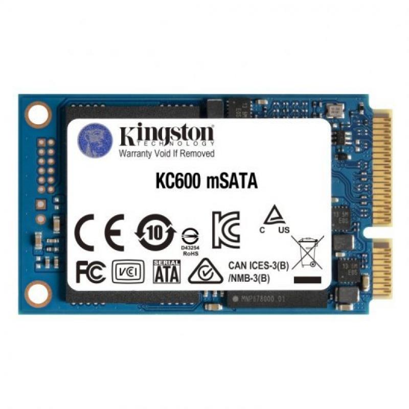 Kingston KC600 Disco Duro Solido SSD 1TB SATA3 mSATA 3D TLC NAND