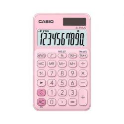 Casio SL-310UC Calculadora de Bolsillo - Calculo de Impuestos - Pantalla LCD de 10 Digitos - Solar y Pilas - Color Rosa