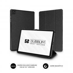 Subblim Funda Tablet Samsung Gt A8 x200/x205 10,5" - Facil Instalacion con Clip - Material Resistente Cloth - Carcasa Trasera Ri