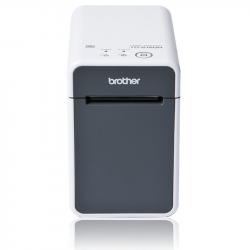 Brother TD2125N Impresora Termica de Etiquetas USB, LAN - Resolucion 203ppp - Velocidad 152,4mms - Color Blanco/Gris