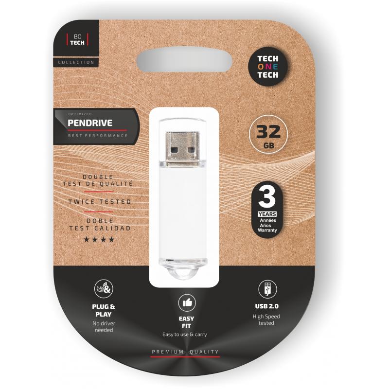 TechOneTech Basic Memoria USB 2.0 32GB (Pendrive)