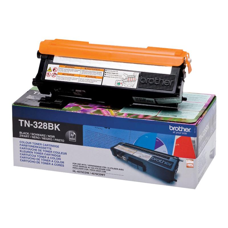 Brother TN328 Negro Cartucho de Toner Original - TN328BK