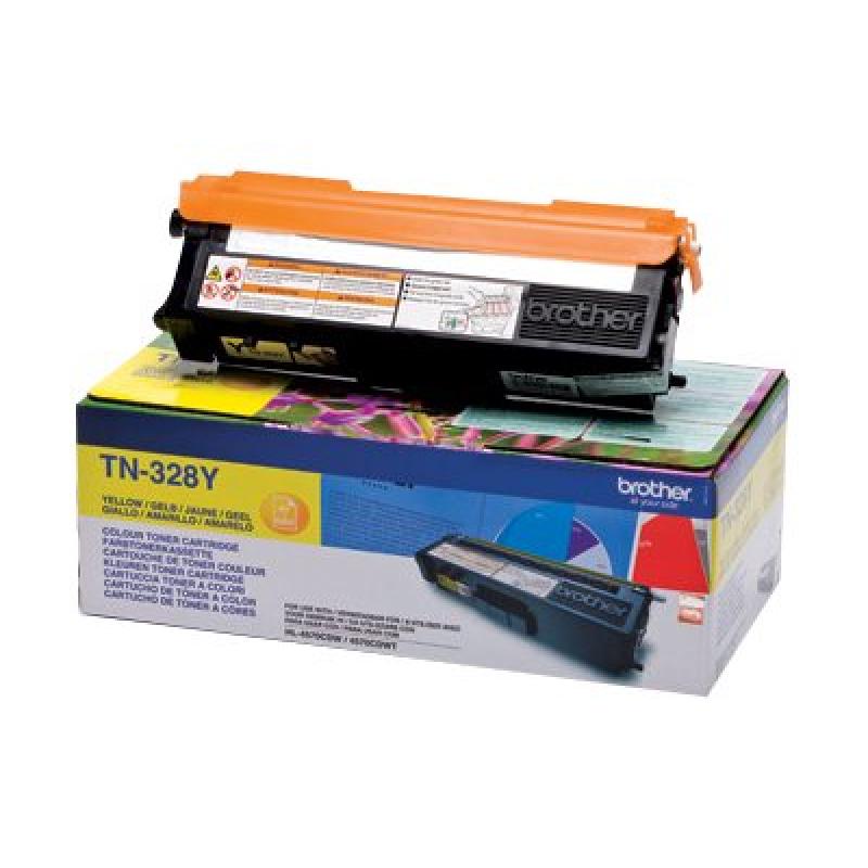 Brother TN328 Amarillo Cartucho de Toner Original - TN328Y