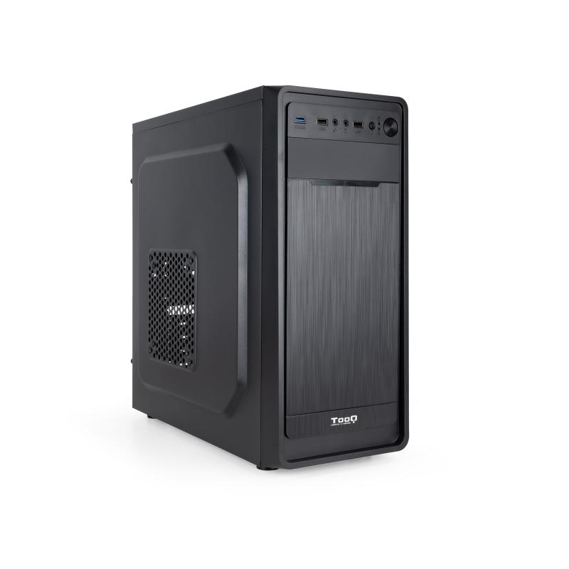 Tooq Caja Semitorre ATX/MicroATX/Mini-ITX - Tamaño Disco Soportado 3.5", 2.5" - USB3.0, 2.0, Audio HD - Ventilador 120mm Incluid