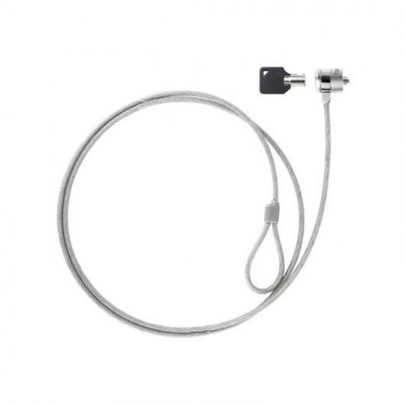 Tooq Cable de Seguridad Universal con Llave para Portatiles - Acero 4.5mm - Longitud 1.50m