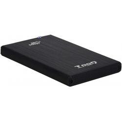 Tooq Carcasa Externa HDD/SDD 2.5" hasta 9,5mm SATA USB 3.0/3.1 Gen 1 - Color Negro