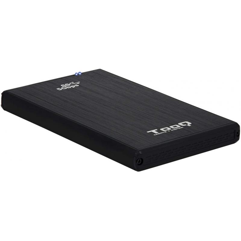 Tooq Carcasa Externa HDD/SDD 2.5" hasta 9,5mm SATA USB 3.0/3.1 Gen 1 - Color Negro