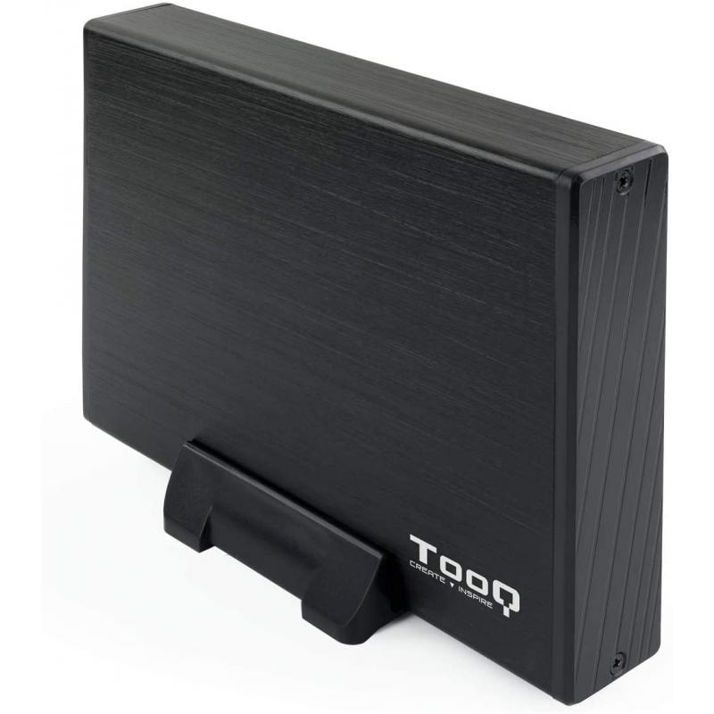 Tooq Carcasa Externa HDD 3.5" SATA USB 3.0 con Soporte - Color Negro