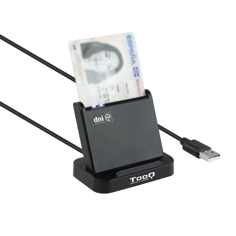 Tooq Lector de Tarjetas Inteligentes DNIe VISION USB 2.0 - Color Negro