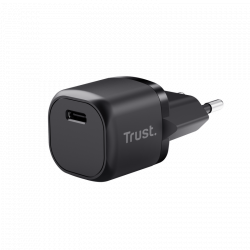 Trust Cargador USB-C 20W Ultrarreducido - Potente Salida de 20W - Compatible con Carga PD y PPS - Protecciones Contra Sobrecarga