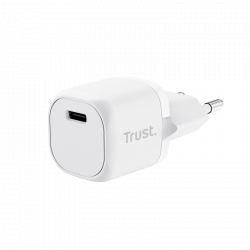 Trust Cargador USB-C 20W Ultrarreducido - Potente Salida de 20W - Compatible con Carga PD y PPS - Protecciones Contra Sobrecarga
