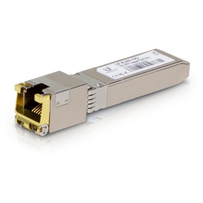 Ubiquiti Modulo Transceptor de Fibra Optica RJ45 Cobre 10000 Mbps