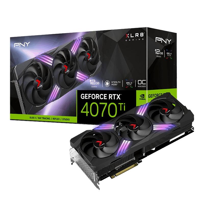 PNY GeForce RTX 4070 Ti SUPER 16GB XLR8 Gaming VERTO? Triple Ventilador DLSS 3 - Iluminacion Epic-X - PCIe 4.0, HDMI, DisplayPor