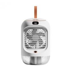 XO Mini Climatizador - Tres Velocidades - Rotacion 90º - Bateria 3600Mah - Modo Noche - Silencioso - Pantalla Digital y Funcion 