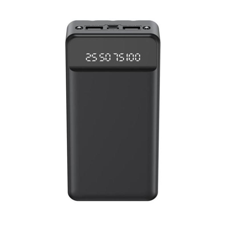 XO Powerbank PR163 - 20000MAH - Carga Rapida - Incluye Cables - Display Digital - Luz Led - Color Negro