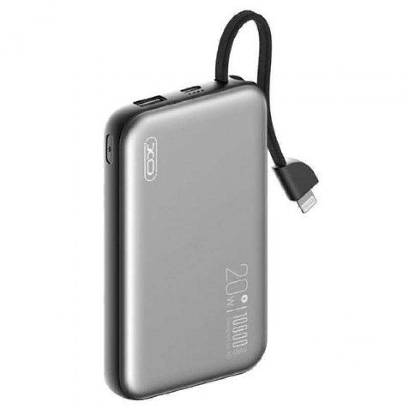 XO Powerbank 10000Mah - Carga Inalambrica - Salida USB-C 20W - Facil de Transportar - 600 Ciclos de Carga - Resistente - Color G