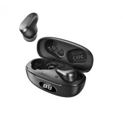 XO X19 Auriculares Bluetooth 5.1 TWS - Autonomia hasta 4h - Caja de Carga con Pantalla - Color Negro