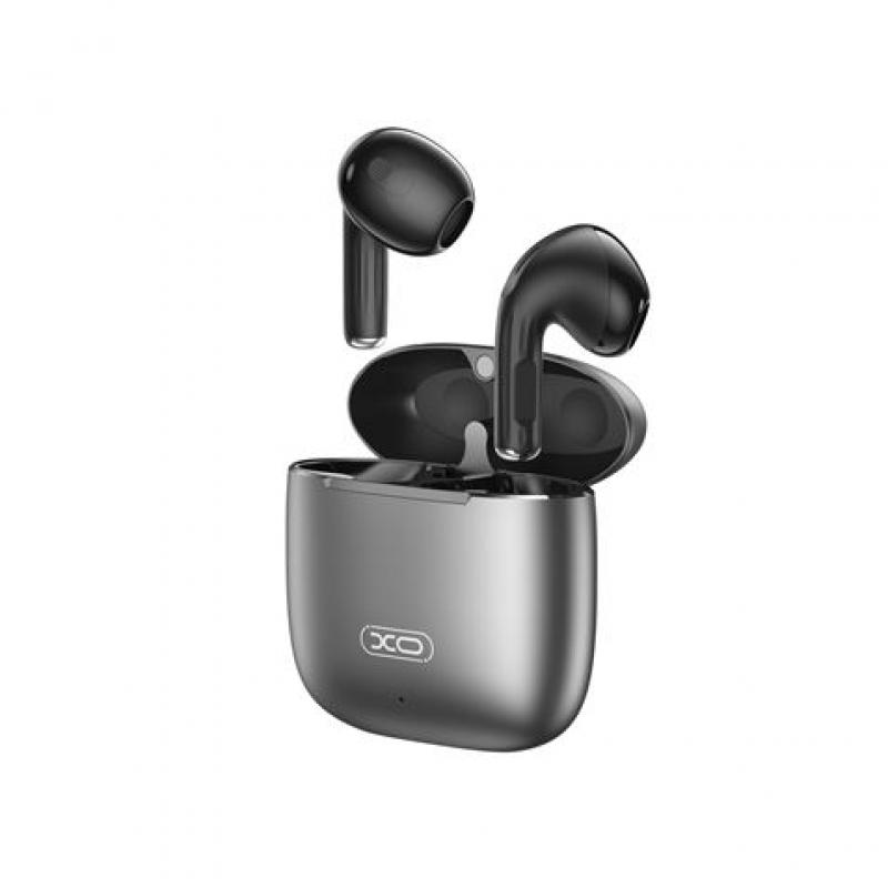 XO Auriculares Bluetooth 5.3 - Caja de Aluminio - hasta 5 Horas de Musica - Cable de Carga Tipo C - Color Negro