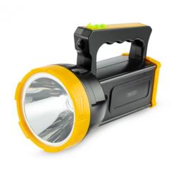 XO Foco Potente Recargable - Tamaño Optica 95mm - Luz Fuerte Hasta 4H, Luz Normal Hasta 8H, Luz Estroboscopica Hasta 48H - Color