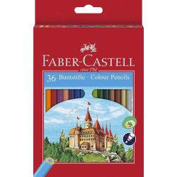 Faber-Castell Classic Colour Pack de 36 Lapices Hexagonales de Colores - Resistencia a la Rotura - Colores Surtidos