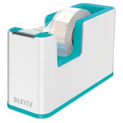 Leitz WOW Dispensador de Cinta Adhesiva - Para Rollos de hasta 19mm x 33m - Incluye Cinta Autoadhesiva Escribible - Color Blanco