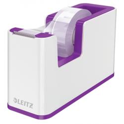 Leitz WOW Dispensador de Cinta Adhesiva - Para Rollos de hasta 19mm x 33m - Incluye Cinta Autoadhesiva Escribible - Color Blanco