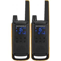 Motorola TLKR T82 Extreme Pack 2 Walkie Talkies - 16 Canales PMR446 y 121 Codigos - Alcance de hasta 10km en Campo Abierto - Aut