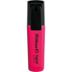 Pelikan Subrayador Textmarker Signal - Punta Biselada de 2.0mm - Tinta de Secado Rapido - Ideal para Resaltar Texto - Color Rosa