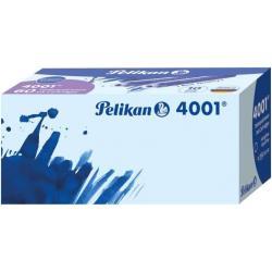 Pelikan Caja de 6 Cartuchos 4001 TP/6 - Tinta de Alta Calidad - Compatible con Plumas Estilograficas - Color Azul Real