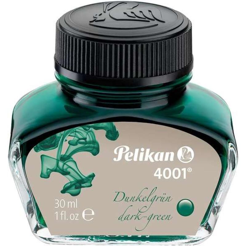 Pelikan Tinta 4001 No.78 - Frasco 30ml - Tintero de 30ml - Asegura el Perfecto Funcionamiento de la Estilografica - Color Verde 