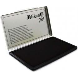 Pelikan Tampon Pelikan N.1 9x16cm - Ideal para Sellos de Oficina - Tamaño Compacto - Tinta de Alta Calidad - Color Negro