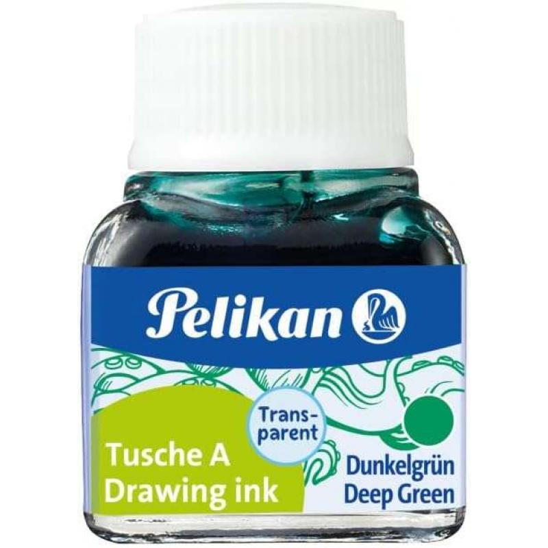 Pelikan Tinta China 523 10ml N.7 - Botella de 10ml - Ideal para Dibujo y Caligrafia - Resistente al Agua y de Secado Rapido - Co