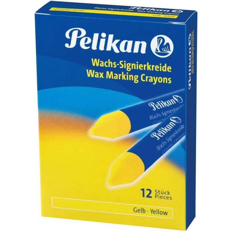 Pelikan Barra para Marcar 772/12 - 12mm - Tinta Fluorescente - Punta Biselada - Resistente al Agua - Color Amarillo