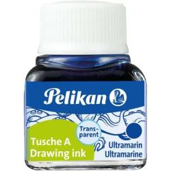 Pelikan Tinta China 523 10ml N.9 - 10ml - Resistente al Agua - Ideal para Dibujo y Caligrafia - Color Azul Ultramar
