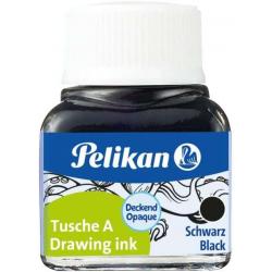 Pelikan Tinta China 523 10ml N.17 - Tinta de Alta Calidad - Resistente al Agua - Ideal para Dibujo y Caligrafia - Color Negro