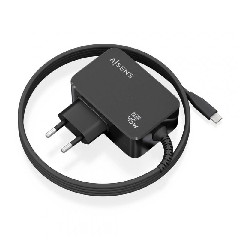 Aisens Cargador GAN 45W PD3.0 1xUSB-C 1.8m